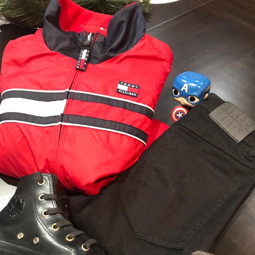 ⭐️HP 🌟 Vintage Tommy Hilfiger Boys Jacket Reversible Size 6